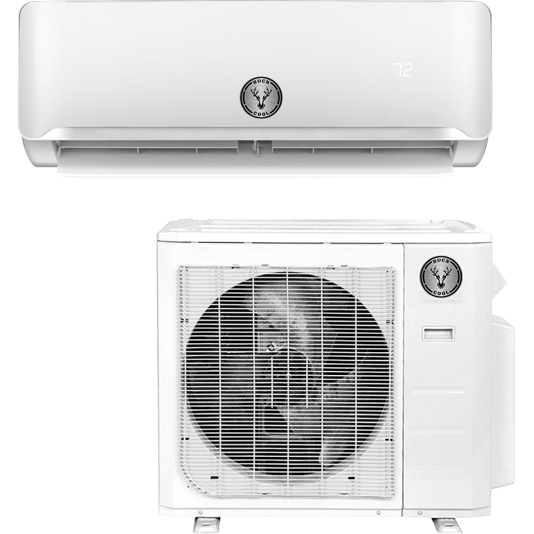 BuckCool EZ Connect 24K BTU Ductless Mini Split Heat Pump Complete System UB1MSHQCW24