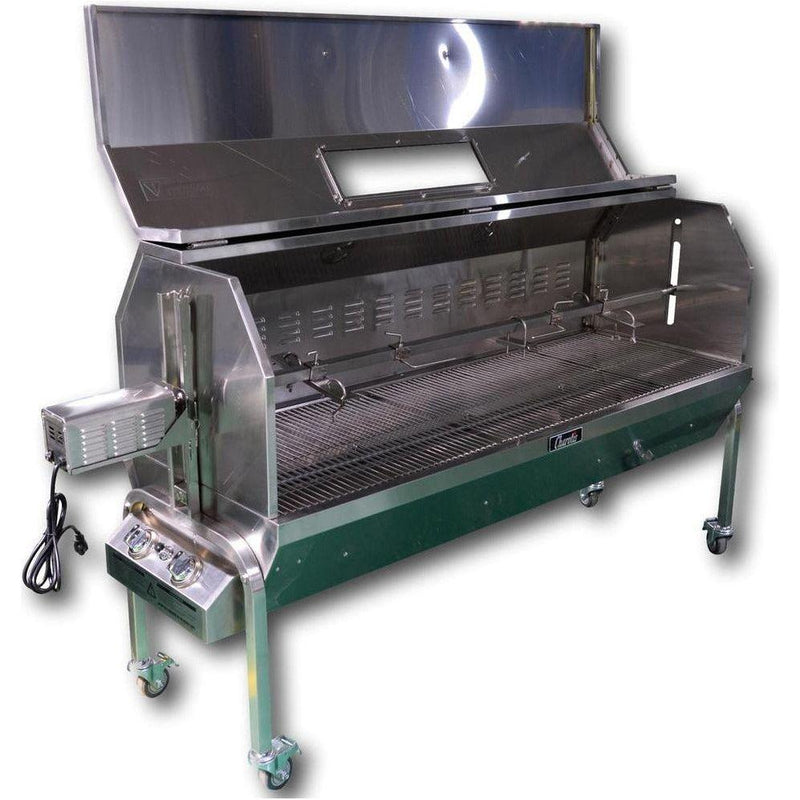 Charotis 62 Charcoal & Propane Stainless Steel Combo Spit Roaster SSGC1XL