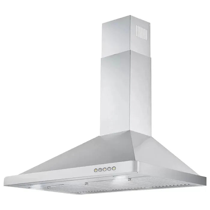 Cosmo 2-Piece Kitchen, 36 Dual Fuel Range and 36 Wall Mount Range Hood COS-2PKG-025