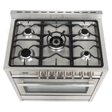 Cosmo 2-Piece Kitchen, 36 Dual Fuel Range and 36 Wall Mount Range Hood COS-2PKG-025