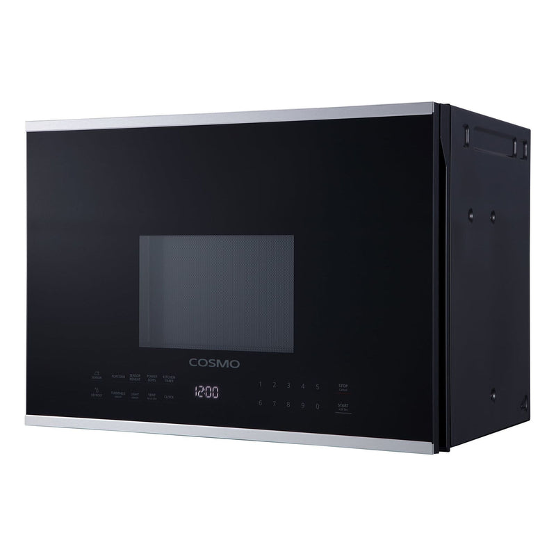 Cosmo 24'' 1.34 cu. ft. Over the Range Microwave in Stainless Steel with Vent Fan COS-2413ORM1SS