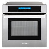 Cosmo 24 2.5 cu. ft. Single Electric Wall Oven w/8 Functions and True European Convection in Stainless Steel C106SIX-PT