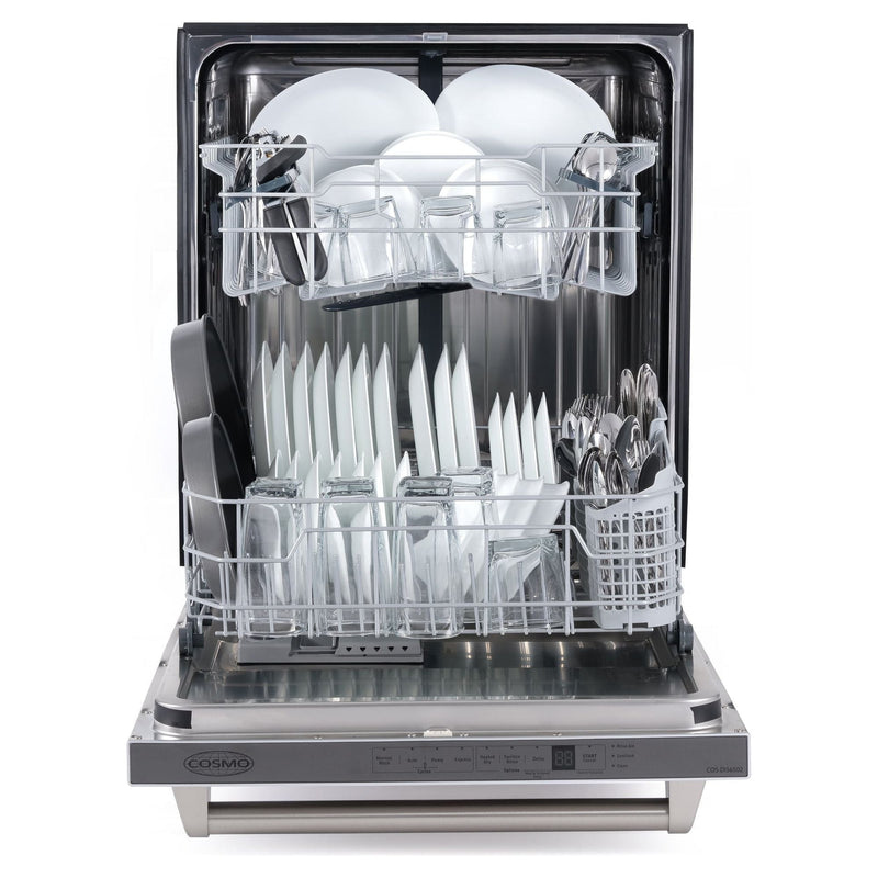 Cosmo 24 Top Control Built-In Tall Tub Dishwasher Fingerprint Resistant, Stainless Steel COS-DIS6502