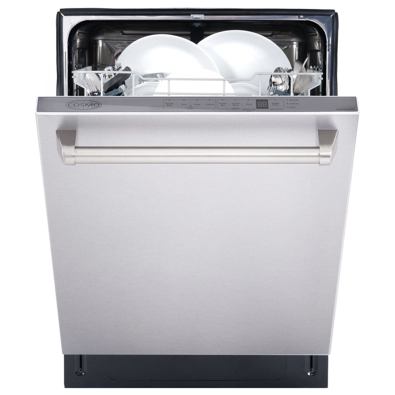 Cosmo 24 Top Control Built-In Tall Tub Dishwasher Fingerprint Resistant, Stainless Steel COS-DIS6502