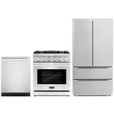 Cosmo 3-Piece, 30 Gas Range, 24 Dishwasher and French Door Refrigerator COS-3PKG-011