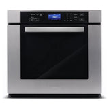 Cosmo 30 5 cu. ft. Single Electric Wall Oven with True European Convection and Self Cleaning in Stainless Steel COS-30ESWC