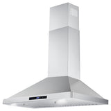 Cosmo 30'' Ducted Range Hood in Stainless Steel with Touch Controls, LED Lighting and Permanent Filters COS-63175S