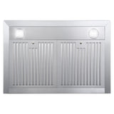 Cosmo 30'' Ducted Range Hood in Stainless Steel with Touch Controls, LED Lighting and Permanent Filters COS-63175S