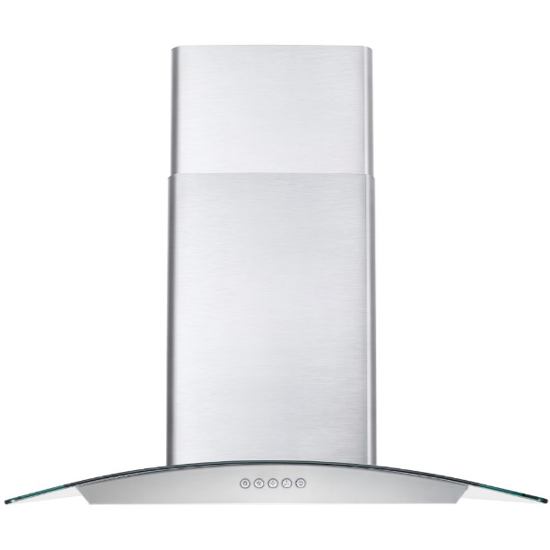 Cosmo 30'' Ducted Wall Mount Range Hood in Stainless Steel with LED Lighting and Permanent Filters  COS-668A750