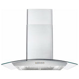 Cosmo 30'' Ducted Wall Mount Range Hood in Stainless Steel with LED Lighting and Permanent Filters  COS-668A750