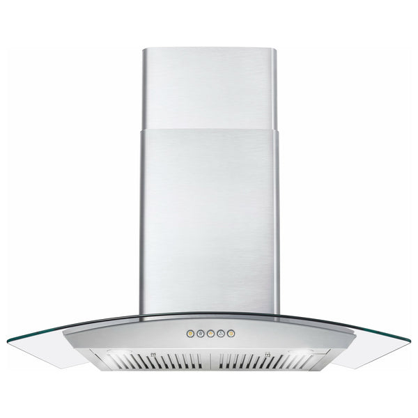 Cosmo 30'' Ducted Wall Mount Range Hood in Stainless Steel with LED Lighting and Permanent Filters  COS-668A750