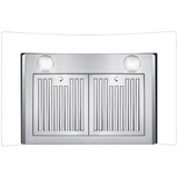 Cosmo 30'' Ducted Wall Mount Range Hood in Stainless Steel with LED Lighting and Permanent Filters  COS-668A750