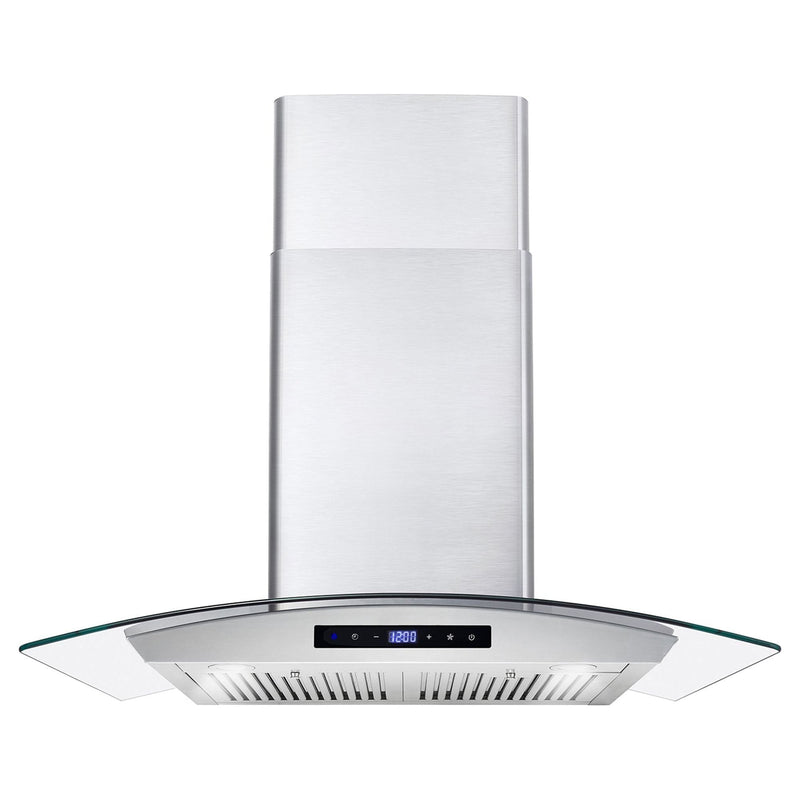 Cosmo 30  Ducted Wall Mount Range Hood in Stainless Steel with Touch Controls, LED Lighting and Permanent Filters COS-668AS750