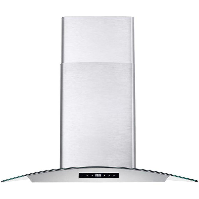 Cosmo 30  Ducted Wall Mount Range Hood in Stainless Steel with Touch Controls, LED Lighting and Permanent Filters COS-668AS750