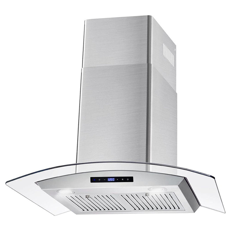 Cosmo 30  Ducted Wall Mount Range Hood in Stainless Steel with Touch Controls, LED Lighting and Permanent Filters COS-668AS750