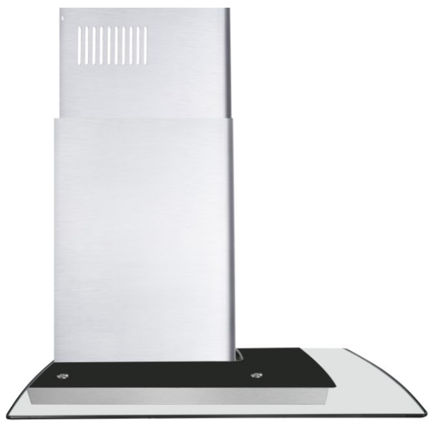 Cosmo 30 Ductless Wall Mount Range Hood in Stainless Steel with Push Button Controls, LED Lighting and Carbon Filter Kit for Recirculating COS-668WRC75-DL