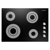 Cosmo 30 Electric Ceramic Glass Cooktop with 4 Burners, Dual Zone Elements, Hot Surface Indicator Light and Control Knobs COS-304ECC