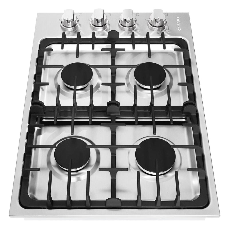 Cosmo 30 Gas Cooktop in Stainless Steel with 4 Italian Made Burners COS-DIC304