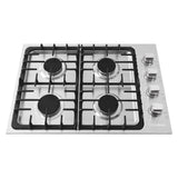 Cosmo 30 Gas Cooktop in Stainless Steel with 4 Italian Made Burners COS-DIC304