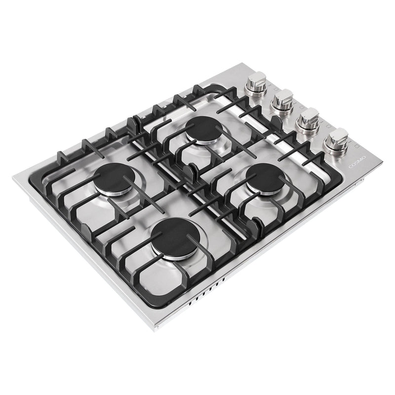 Cosmo 30 Gas Cooktop in Stainless Steel with 4 Italian Made Burners COS-DIC304