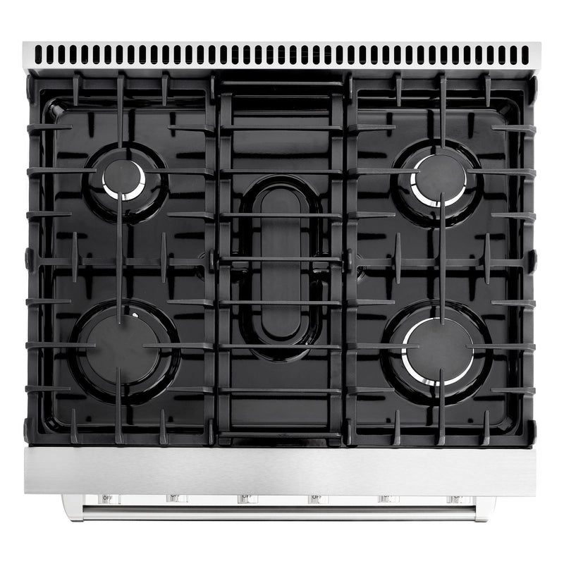 Cosmo 30'' Slide-In Freestanding Gas Range with 5 Sealed Burners, Cast Iron Grates, 4.5 cu. ft. Capacity Convection Oven in Stainless Steel COS-EPGR304