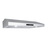 Cosmo 30 Under Cabinet Range Hood with Digital Touch Controls, 3-Speed Fan, LED Lights and Permanent Filters in Stainless Stee COS-KS6U30