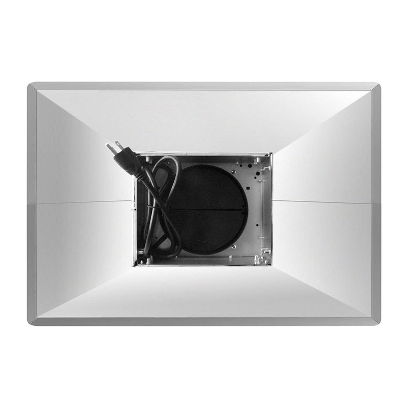 Cosmo 36 Ducted Island Range Hood with 380 CFM, 3-Speed Fan, Permanent Filters, LED Lights in Stainless Steel COS-63ISS90