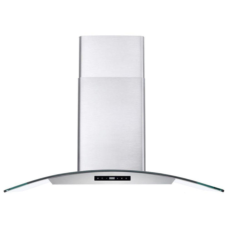 Cosmo 36 Ducted Wall Mount Range Hood in Stainless Steel with Touch Controls, LED Lighting and Permanent Filters  COS-668AS900