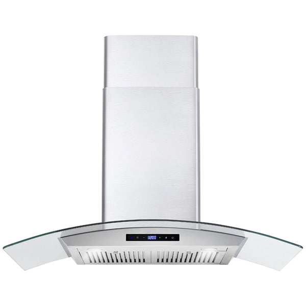 Cosmo 36 Ducted Wall Mount Range Hood in Stainless Steel with Touch Controls, LED Lighting and Permanent Filters  COS-668AS900