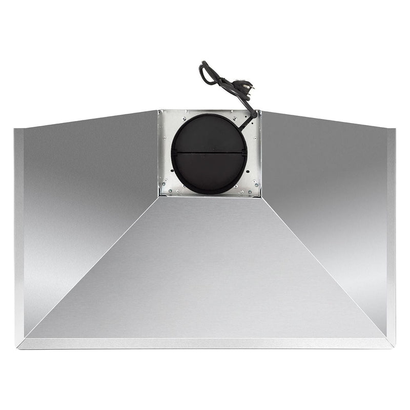 Cosmo 36 Ductless Wall Mount Range Hood in Stainless Steel with LED Lighting and Carbon Filter Kit for Recirculating COS-63190S-DL