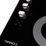 Cosmo 36 Electric Ceramic Glass Cooktop with 5 Burners, Dual Zone Elements, Hot Surface Indicator Light and Control Knobs COS-365ECC