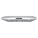 Cosmo 36 Under Cabinet Range Hood with Digital Touch Controls, 3-Speed Fan, LED Lights and Permanent Filters in Stainless Steel COS-KS6U36