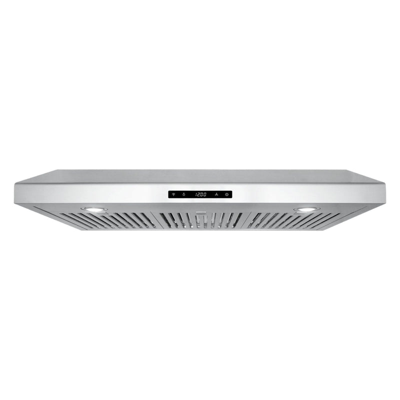 Cosmo 36 Under Cabinet Range Hood with Digital Touch Controls, 3-Speed Fan, LED Lights and Permanent Filters in Stainless Steel COS-KS6U36