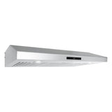 Cosmo 36 Under Cabinet Range Hood with Digital Touch Controls, 3-Speed Fan, LED Lights and Permanent Filters in Stainless Steel COS-KS6U36