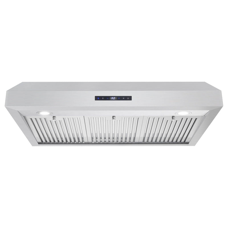 Cosmo 36'' Under Cabinet Range Hood with Digital Touch Controls, 3-Speed Fan, LED Lights and Permanent Filters in Stainless Steel UMC36