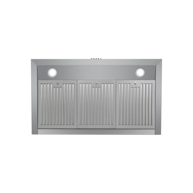 Cosmo 36 Under Cabinet Range Hood with Push Button Controls, 3-Speed Fan, LED Lights and Permanent Filters in Stainless Steel UC36