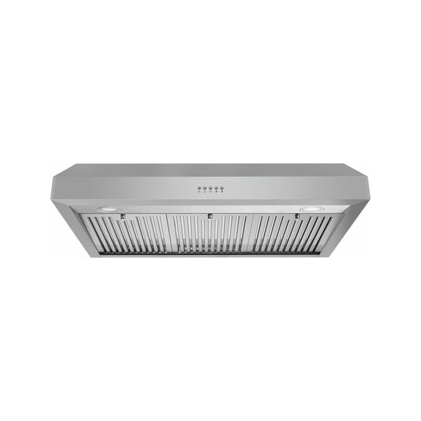 Cosmo 36 Under Cabinet Range Hood with Push Button Controls, 3-Speed Fan, LED Lights and Permanent Filters in Stainless Steel UC36