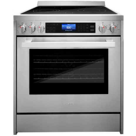 Cosmo 4-Piece, 30 Electric Range, 30 Range Hood, Dishwasher and Refrigerator COS-4PKG-029