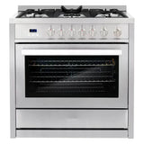 Cosmo 4 Piece, 30 Gas Range 30 Range Hood, Refrigerator & Wine Refrigerator COS-4PKG-232