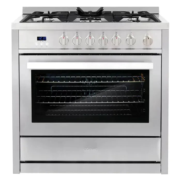 Cosmo 4 Piece, 30 Gas Range 30 Range Hood, Refrigerator & Wine Refrigerator COS-4PKG-232