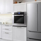 Cosmo 4 Piece, 36 Cooktop 30 Wall Oven 24.4 Microwave & French Door Refrigerator COS-4PKG-260