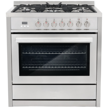 Cosmo 4-Piece, 36 Gas Range, 36 Range Hood, 24 Dishwasher and Refrigerator COS-4PKG-026