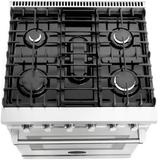 Cosmo 4 Piece, 36 Range 36 Range Hood 24 Dishwasher & Refrigerator COS-4PKG-218