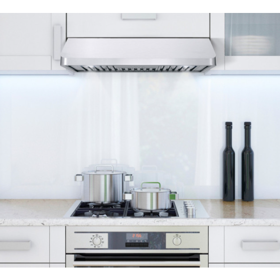 Cosmo 4-Piece, 36 Range, Under Cabinet Range Hood, Dishwasher and Refrigerator COS-4PKG-071