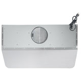 Cosmo 48  Under Cabinet Range Hood with Push Button Controls, Permanent Filters, 3-Speed Fan and LED Lights in Stainless Steel COS-QB48