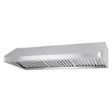 Cosmo 48  Under Cabinet Range Hood with Push Button Controls, Permanent Filters, 3-Speed Fan and LED Lights in Stainless Steel COS-QB48