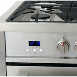 Cosmo Commercial-Style 36'' 3.8 cu. ft. Single Oven Dual Fuel Range with 8 Function Convection Oven in Stainless Steel F965