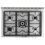 Cosmo Commercial-Style 36'' 3.8 cu. ft. Single Oven Dual Fuel Range with 8 Function Convection Oven in Stainless Steel F965