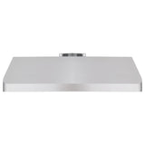 Cosmo QB90 36 in. Under Cabinet Range Hood with Push Button Controls, Permanent Filters, LED Lights, Convertible from Ducted to Ductless (Kit Not Included) in Stainless Steel COS-QB90