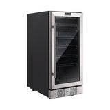 Empava 15 Inch 3 Cu. Ft. 84 Cans Wine Cooler Undercounter Mini Fridge BR01S